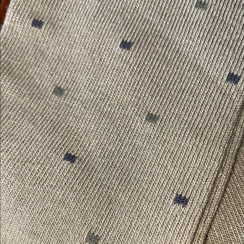 Haggar Men's Tan and Blue Patterned Socks - Picture 3 of 3